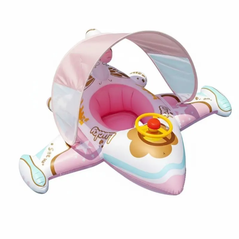 Kids Swimming Seat Ring, Anti-Rollover Thickened Infant Float, Pool Flotation Device