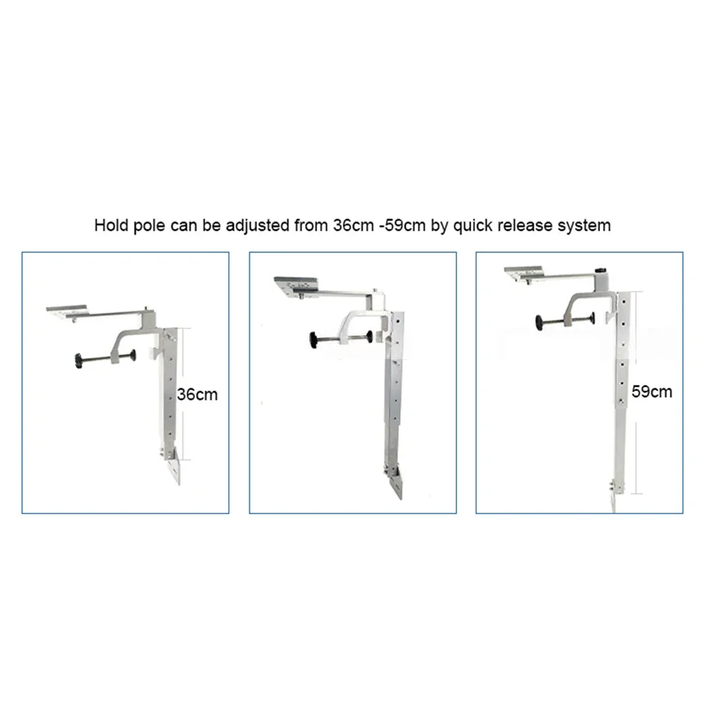 Aluminum Alloy + Stainless Steel Bracket Fish Finder 360 Degrees Rotatable To Fix The Fish Finder Heavy-duty Fish Finder Mount