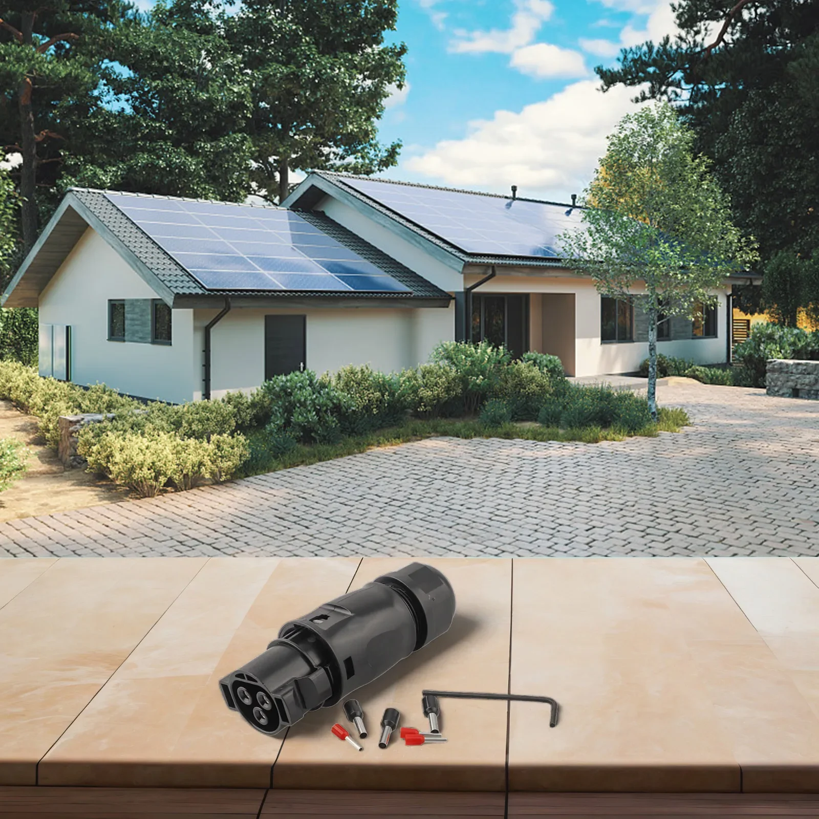 

Waterproof 3P IP68 LY01 Connector Connection Cable Inverters Of The Series Solar Energy Adapter Multi-tool Professional Tools