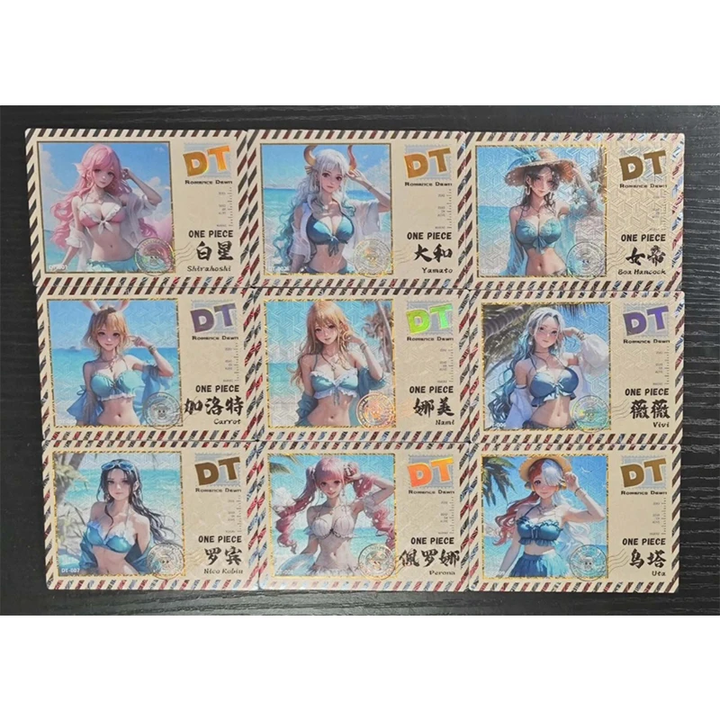 أنيمي قطعة واحدة YH ZS DT JP مجموعة من بطاقات Hancock Uta Vivi Nami Reiju جمع بطاقات عيد الميلاد هدايا عيد الميلاد لعب الأطفال #3