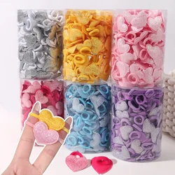 10pcs/set Cartoon Ponytail Holder Hair Tie Small Aniaml Heart Crown Elastic Hair Band for Girl Rubber Band Kids Hair Accessories