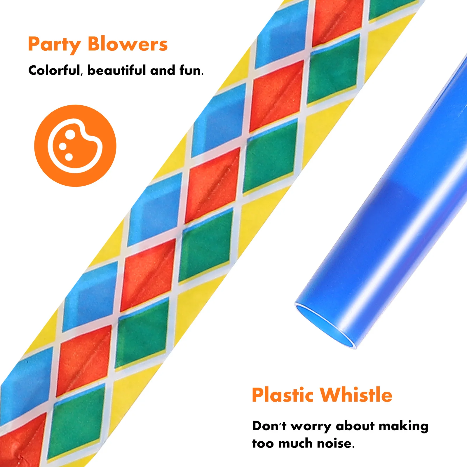 

50 pcs Blow Blow Roll Blowers Birthday Blowouts Whistles Noise Makers Party Supplies For Kids Carnival Party Favors Decorations
