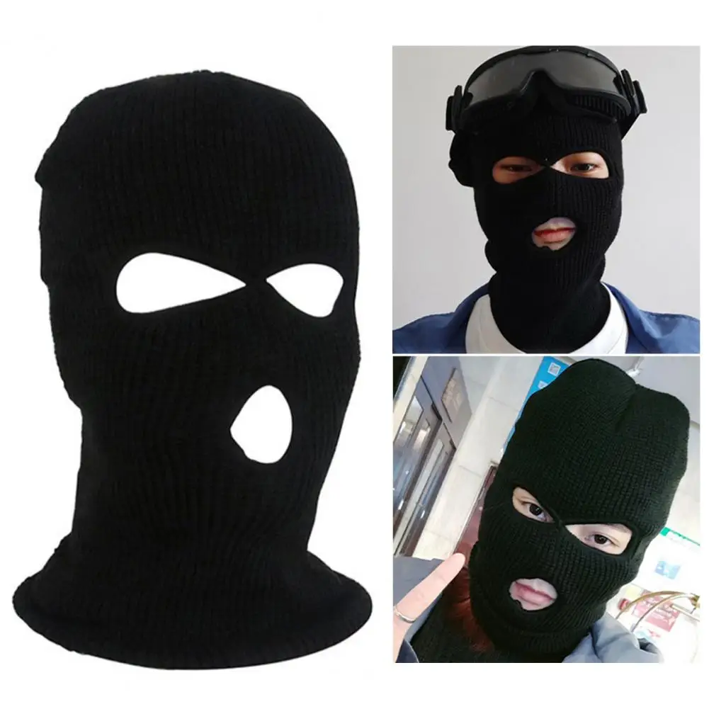 Funny Hat with Hood Knitted Winter Hat Unisex Knitted Cycling Face Hood for Fall Winter Outdoor Windproof Motorcycle