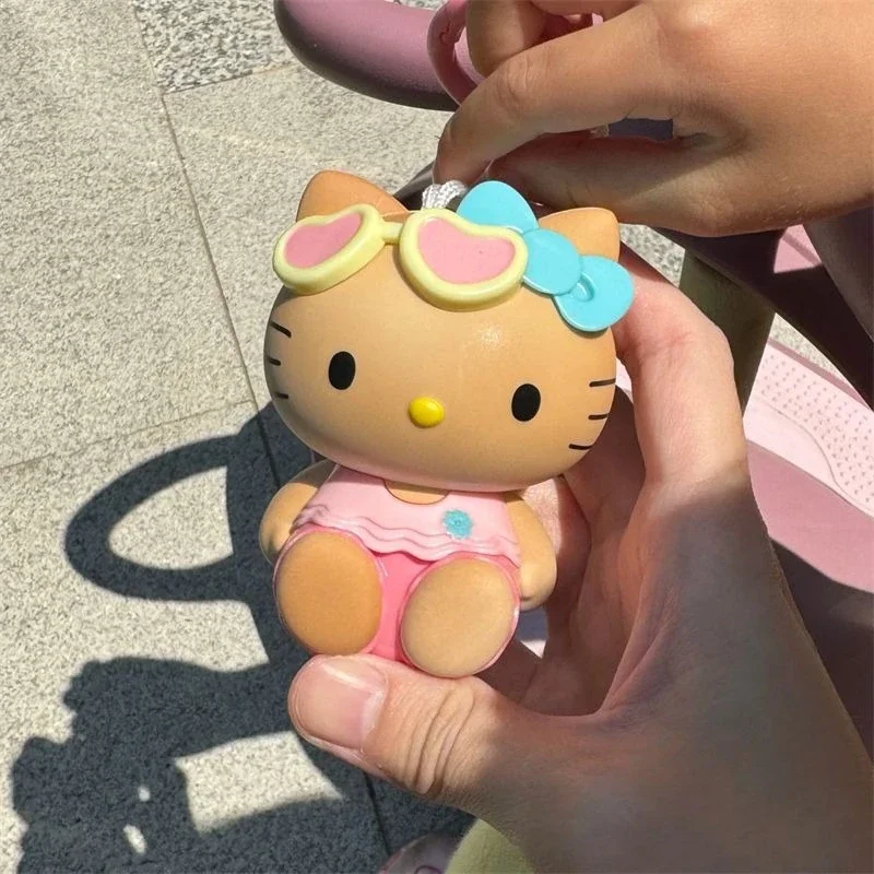 Милый брелок с персонажем мультфильма Hello Kitty, изысканный кулон для сумки, аксессуары для упаковки книг в стиле Kawaii, милые праздничные подарки.
