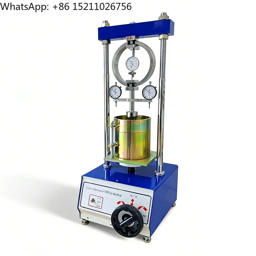 Manual CBR Test Machine 30/50kN ASTM D1883 BS 1377 EN 13286 Soil Test 1.0mm/min Fixed Load Speed Expandable Accessories
