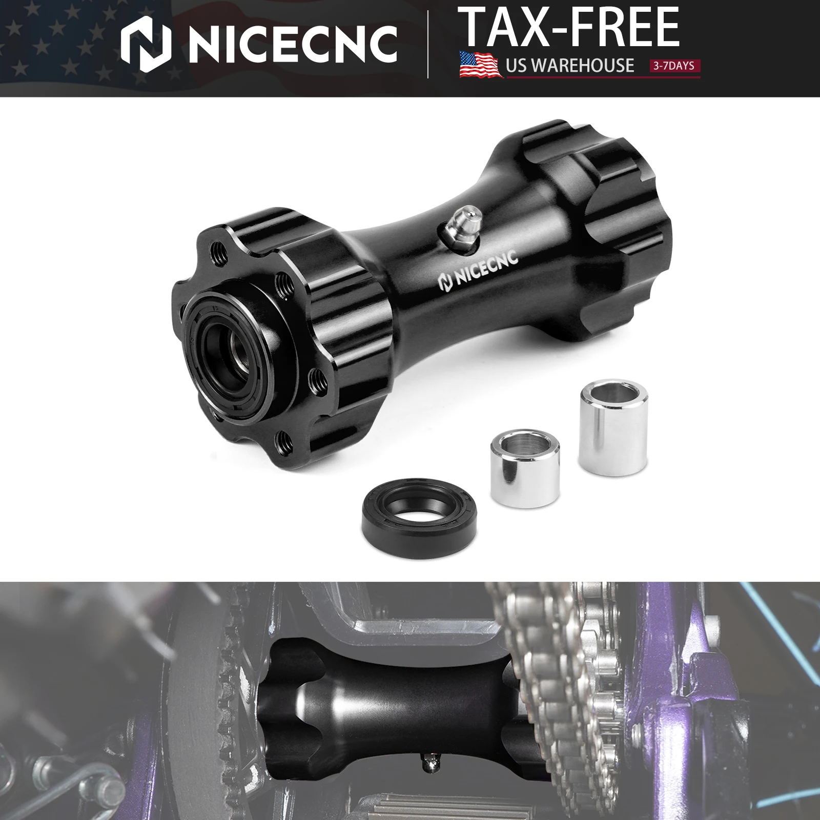 

NICECNC Middle Drive Axis Axle Shaft For Surron Light Bee X For Sur-Ron Light Bee S For Segway X160 X260 Electric Dirt Bike