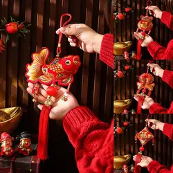 Dragon Year Hanging Fu Tassels Pendants Chinese New Year Decorations 2024 Traditional Lucky Ornaments Door Window Wall Decor