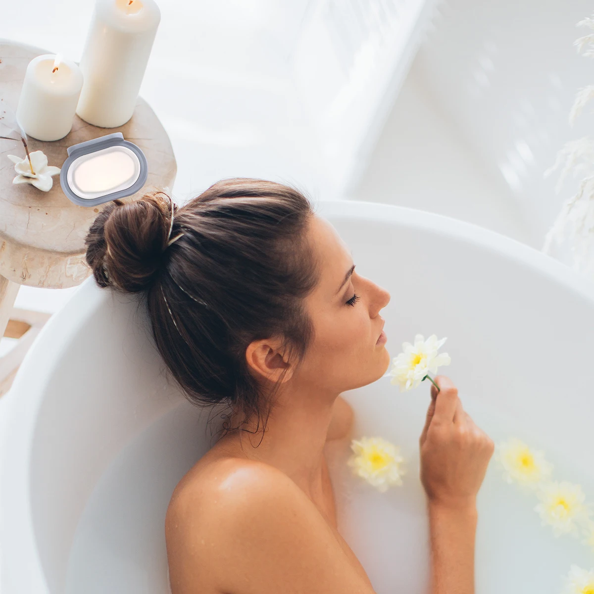 

Punch-Free Soap Holder with Draining Holes and Hook Design for Bathroom Kitchen Smooth Surfaces Grey Soap Dish Holder