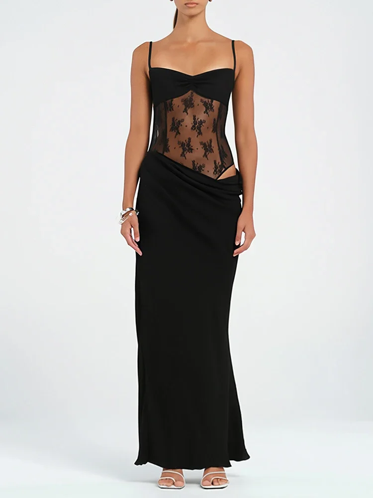 Sommerliche, schmale, elegante, schlichte, ärmellose Abendkleider mit quadratischem Ausschnitt und Ausschnitt für Damen