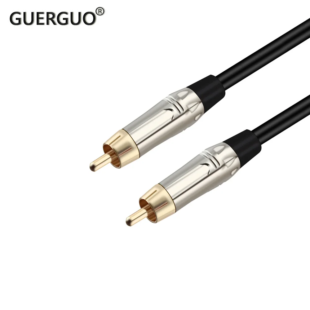 

1PC RCA To RCA Stereo Cables Male To Male Aux Cable Jack for Home Theater HDTV TV DVD CD Loudspeaker Box Power Amplifier