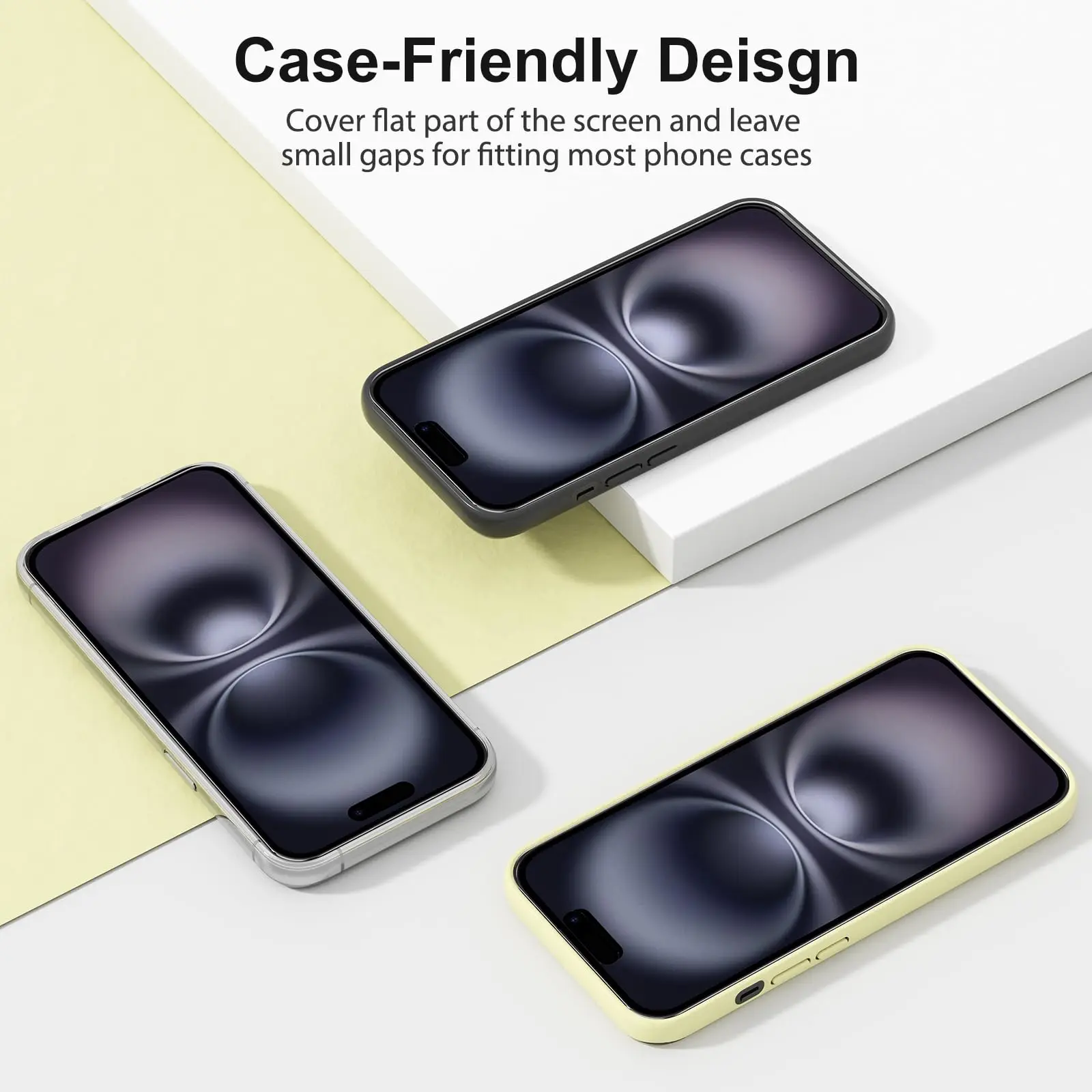 Folia ochronna na ekran do iPhone'a 15 Pro 16 Szkło hartowane HD 9H NIE Pełne pokrycie Kompatybilna z etui