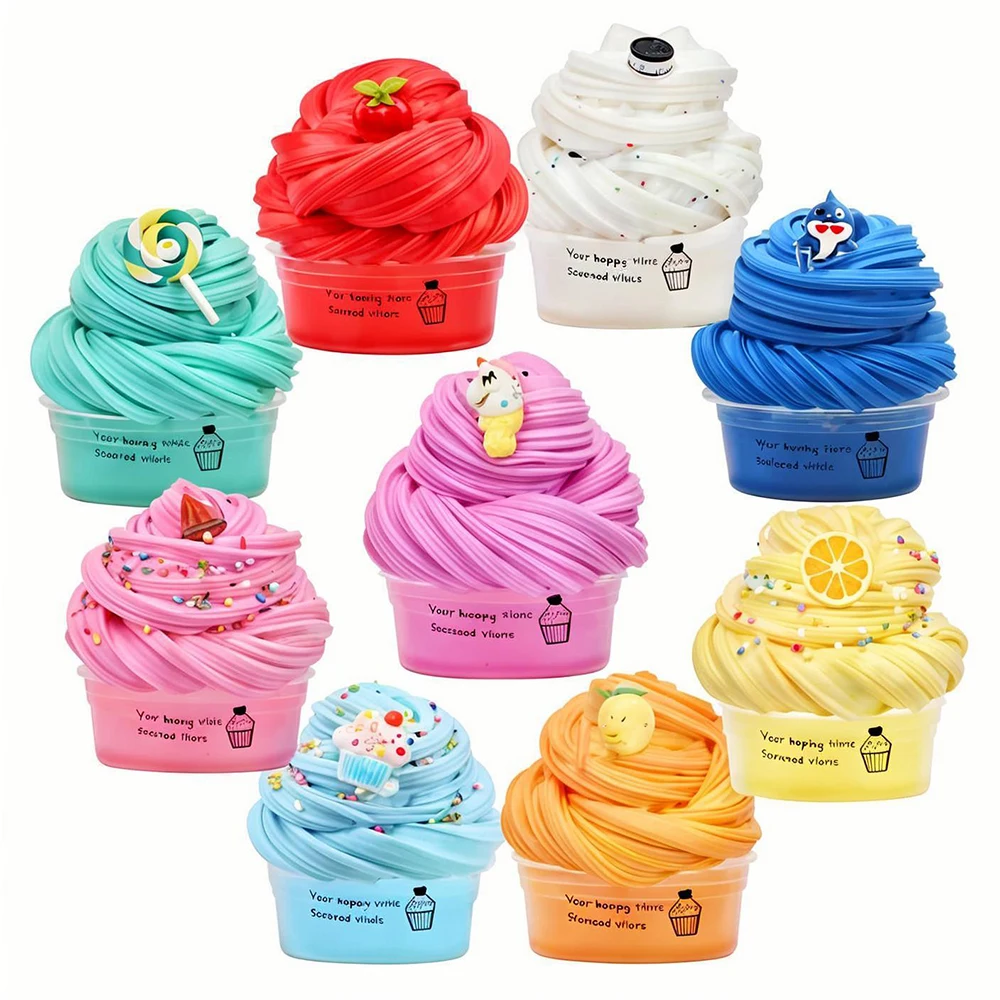 สไลม์เนย สไลม์ฟูฟ่อง ดินน้ำมัน ของเล่นเด็ก ดินปั้น ของเล่นหอยทาก สไลม์ครีม ของเล่นเด็ก ของเล่นเด็ก ของขวัญสำหรับเด็ก