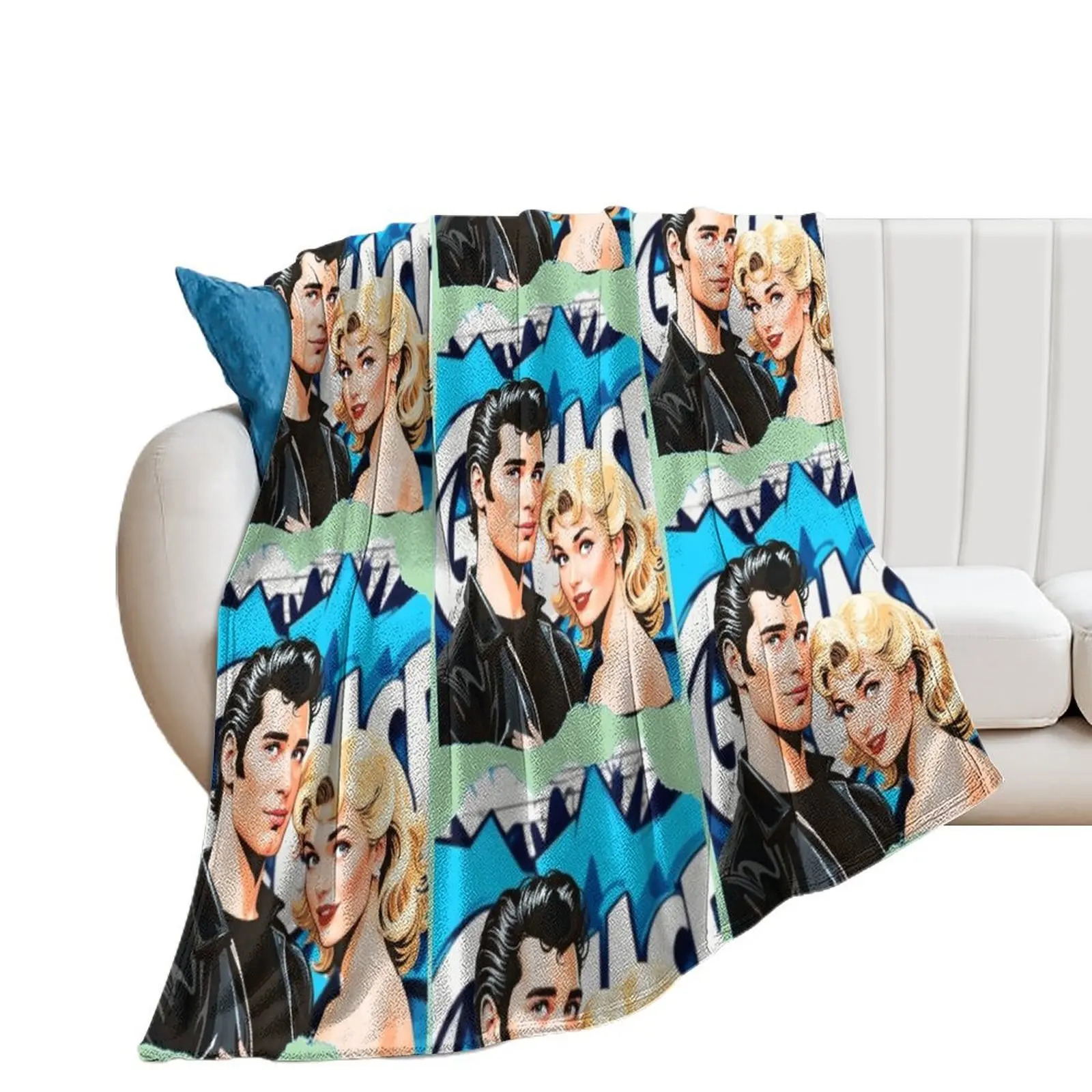 Grease Lightning Throw Blanket Summer Flannel Custom Baby Blankets