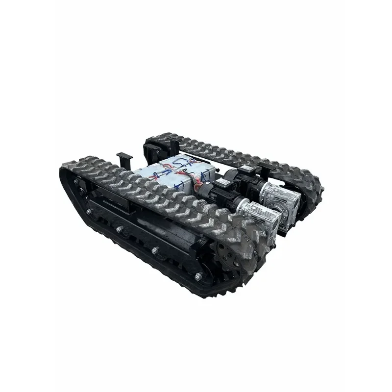 

electric tracked chassis assembly, rubber steel tracked chassis, outdoor customized