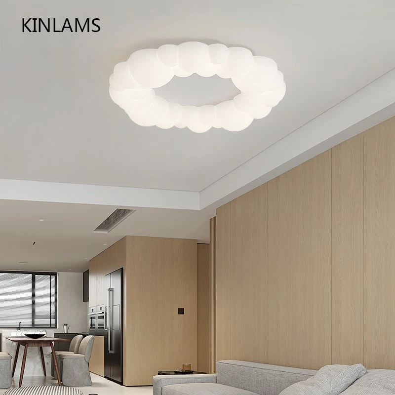 Cloud Ceiling Lamp Room Lamp Master Bedroom Living Room Modern Bedroom Light Cute Style Children Chandelier Dining Room Lighting