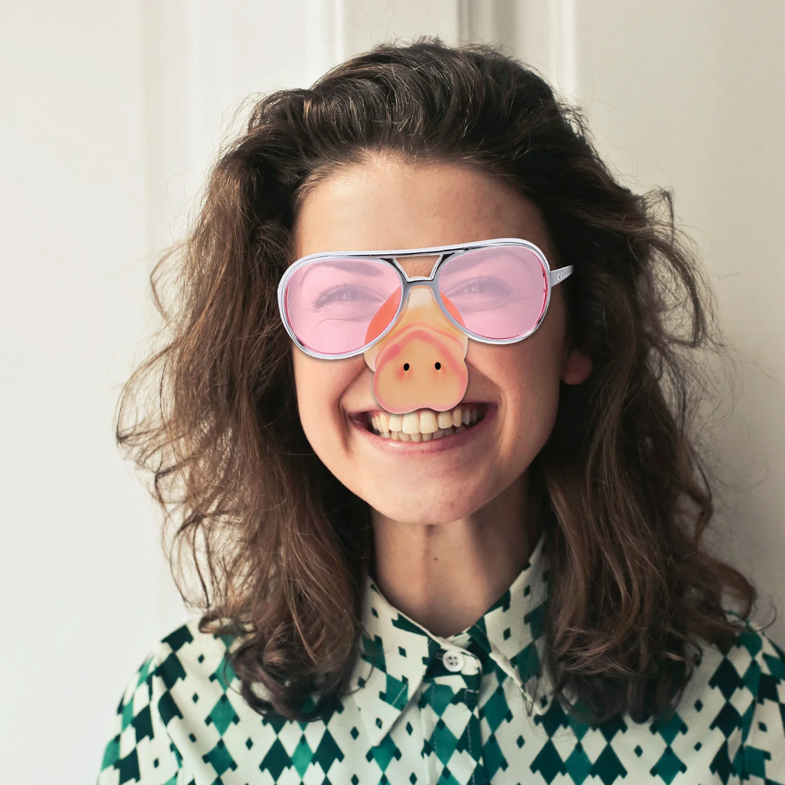 نظارات شمسية مضحكة على شكل أنف الخنزير لأزياء حفلات الهالوين، حجم مبتكر، هدايا متينة غير قابلة للتلاشي، كرنفال تنكر