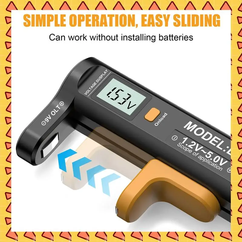 

A008 Digital Battery Tester LCD Display AA/AAA/C/D/N/9V/1.5V Button Cell Battery Capacity Check Detector