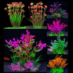 1pc Artificial Underwater Plants Aquarium Fish Tank Seaweed Decoration Green Purple Water Grass Viewing Decorations for Home