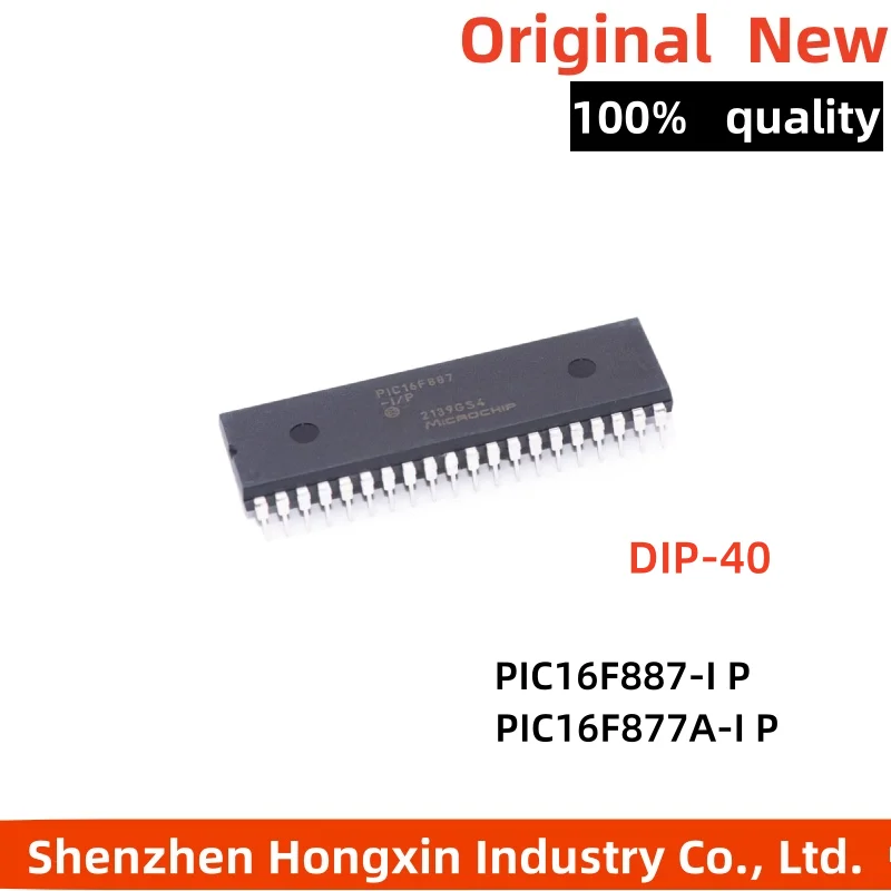 (1piece)100% New PIC16F887-I/P PIC16F877A-I/P PIC16F887 PIC16F877A DIP-40 Chipset