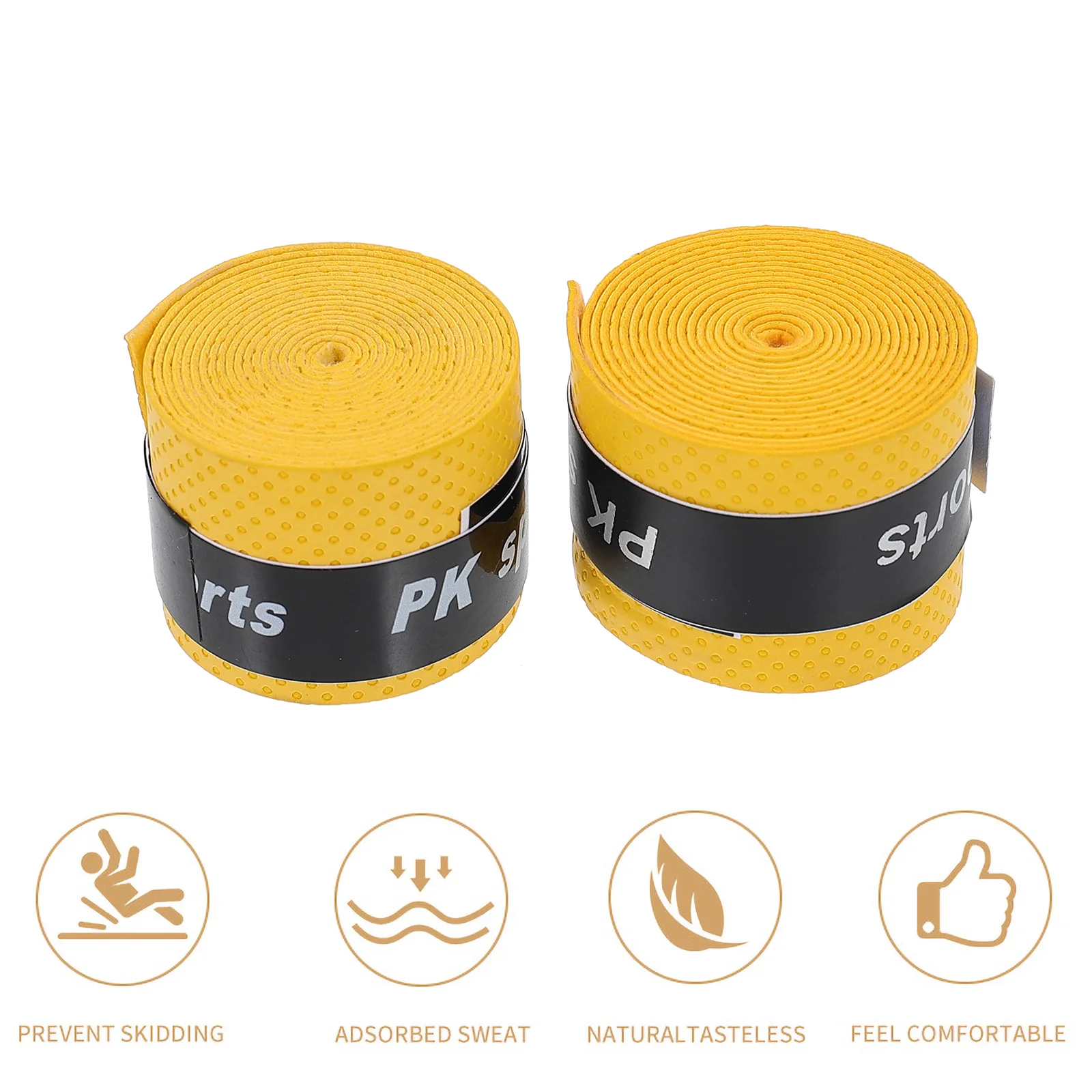 2 Pcs Double Sided Foam Tape Anti-slip Belt for Drum Sticks Rolled Cloth Sweat Wrap