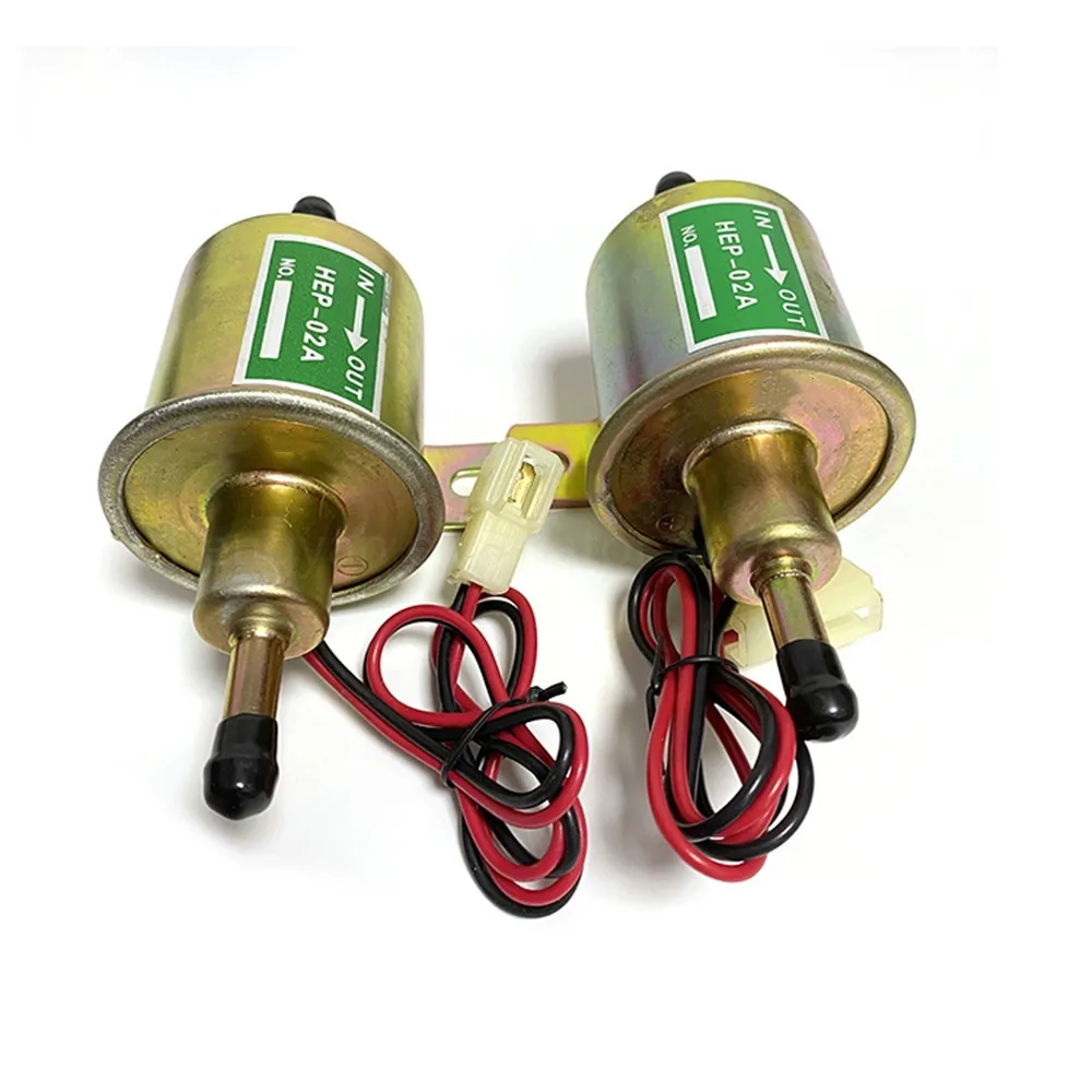 Niskociśnieniowa elektryczna pompa paliwa HEP-02A 12V 24V do samochodu, motocykla, pompa do oleju napędowego, pompa do przepompowywania paliwa EP-500-0, do koparki