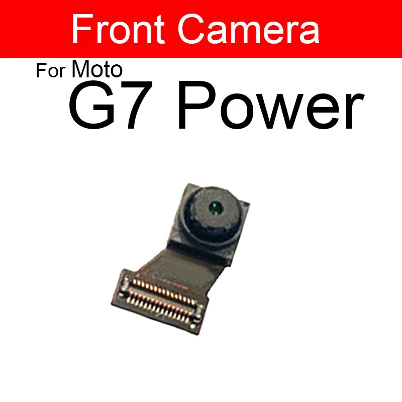 Front Facing & Rear Main Camera For Motorola Moto G7 G8 G9 Plus G7 Play G7 Power G8 Power Lite Small Back Camera Module Parts