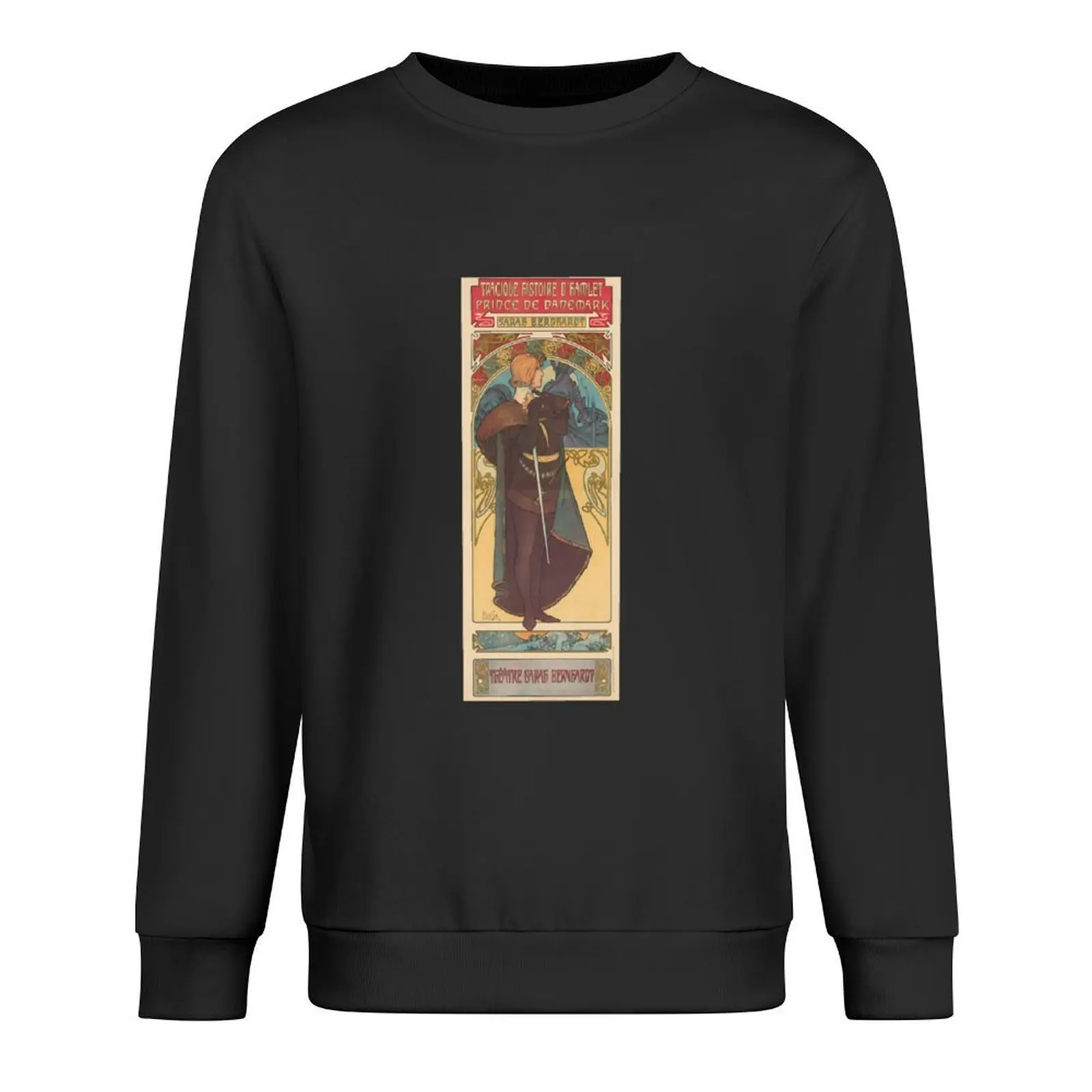 

HAMLET Alphonse Mucha \t Pullover men's sweat-shirt set korean autumn clothes mens designer clothes men wear hoody
