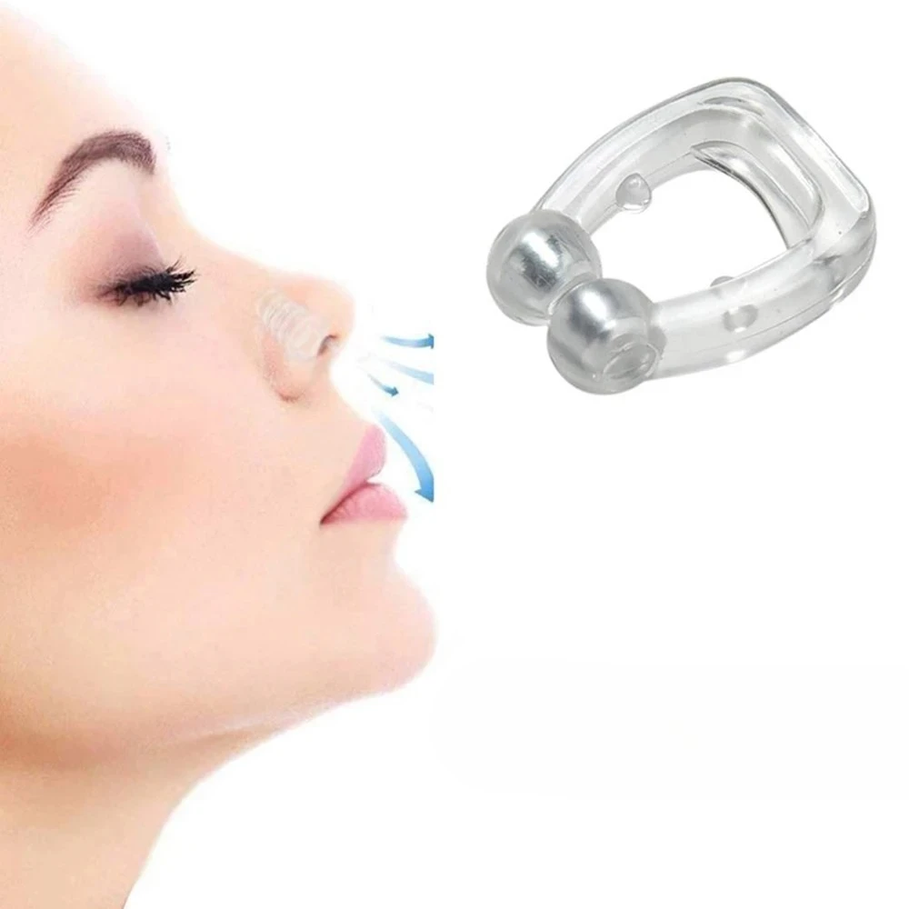 

Snoring Nose Clip Silicone Magnetic Sleep Tray Sleeping Aid Apnea Guard Night Device with Case Snoring Solution