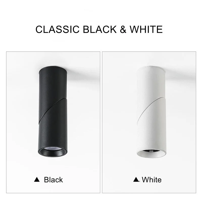 Rotating LED Downlights 7W 15W 20W COB Ceiling Spot Lights LED Wall Lamp Simpe Home Indoor Decor Lighting Fixture AC85-265V