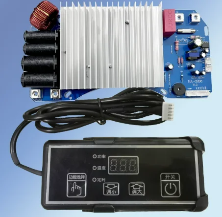 2500W Commercial Induction Cooker Round Hot Plate Boiler Wire Control Replacement PCB Board