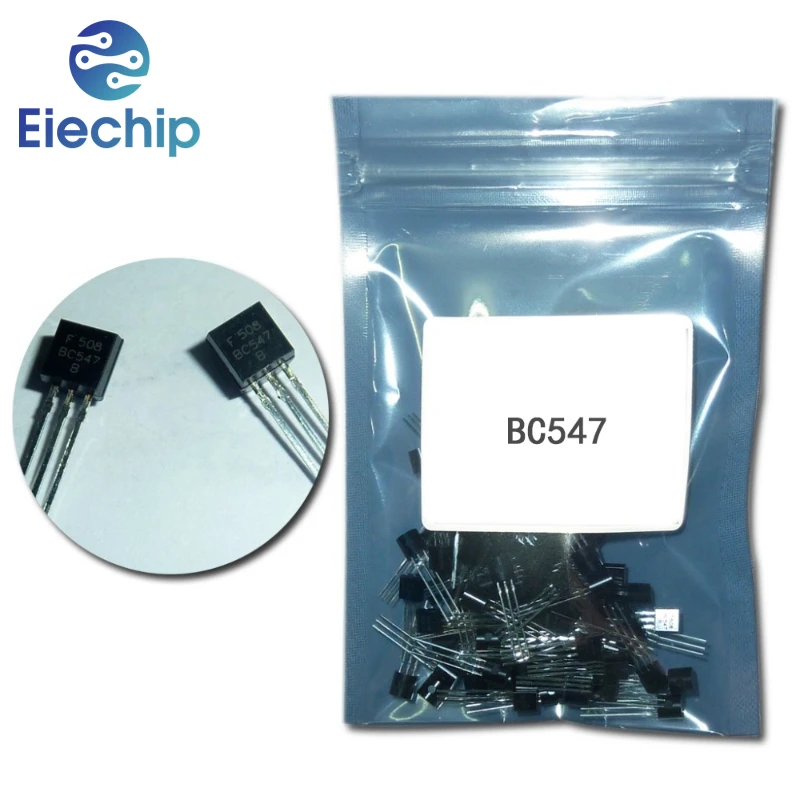 50/100Pcs BC547 Transistor TO-92 0.1A 45V DIY Triode Transistor Peralatan Elektronik