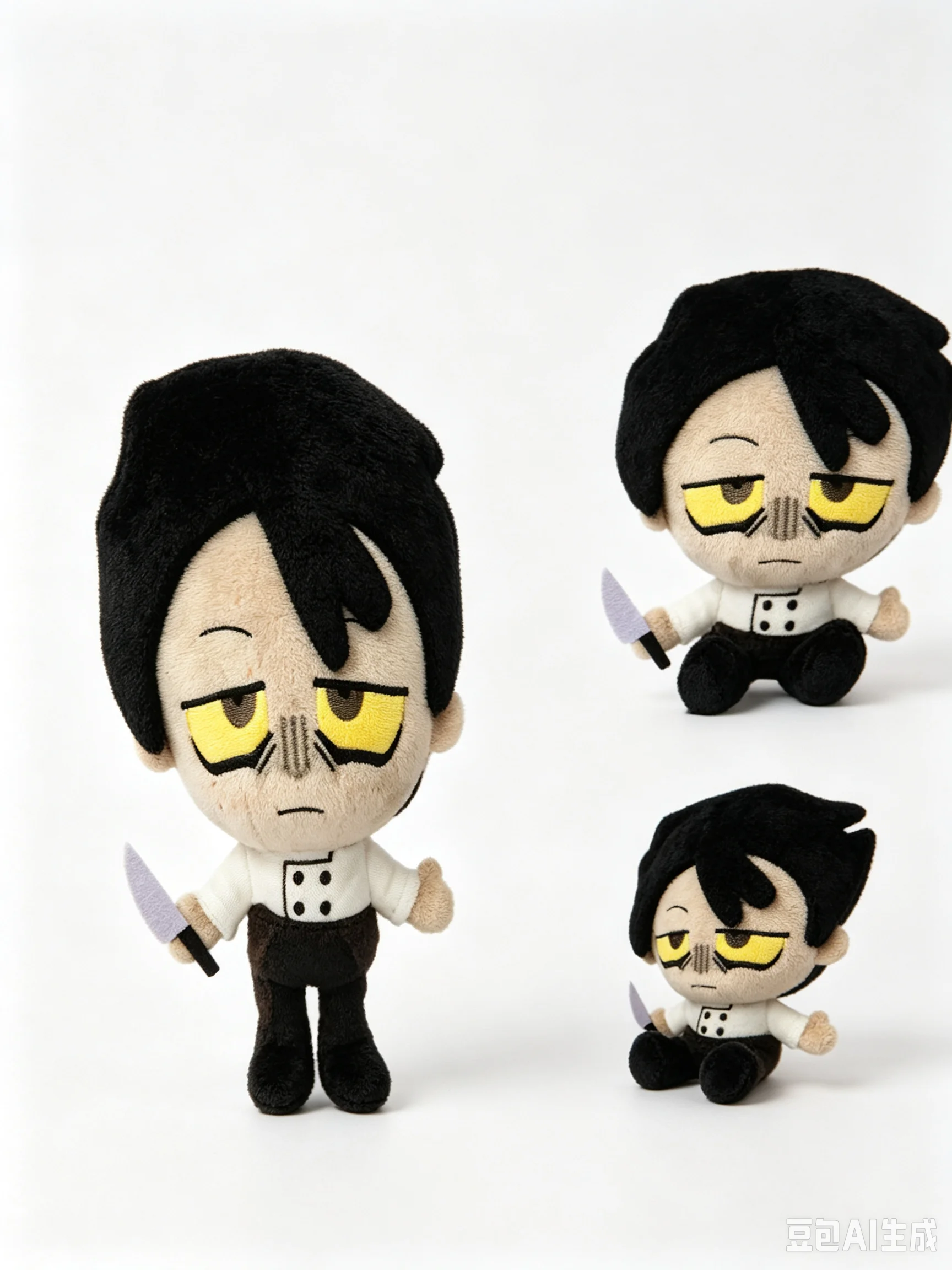 Dead Plate Vince Plush Toy, Cute Chef Vince Stuffed Doll, Game Character Soft Plush Figure Collectible Gift