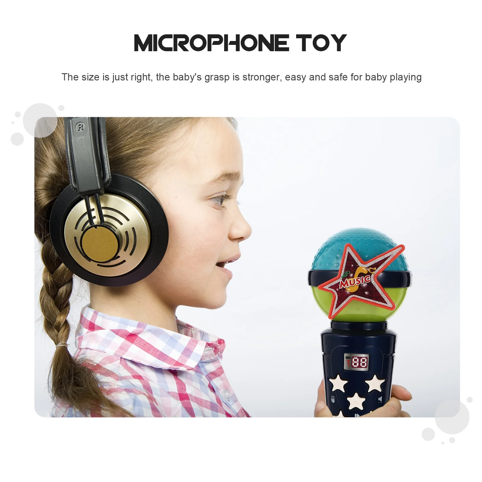 Microphones karaoké pour filles, jouet pour enfants, Simulation de chant ABS, faux accessoire pour enfants