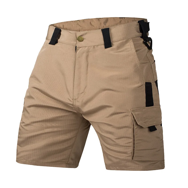 Men's Summer Tactical Shorts Outdoor Camouflage Tooling Five-point Wear-resistant Breathable Multi-functional Training Pants