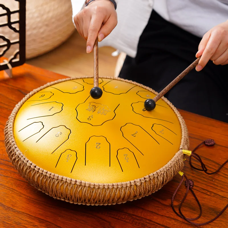 طبلة أثيرية قرص يد للمبتدئين آلة موسيقية احترافية للأطفال 8 نغمة 15 نغمة ننسى القلق الصلب اللسان طبلة فارغة