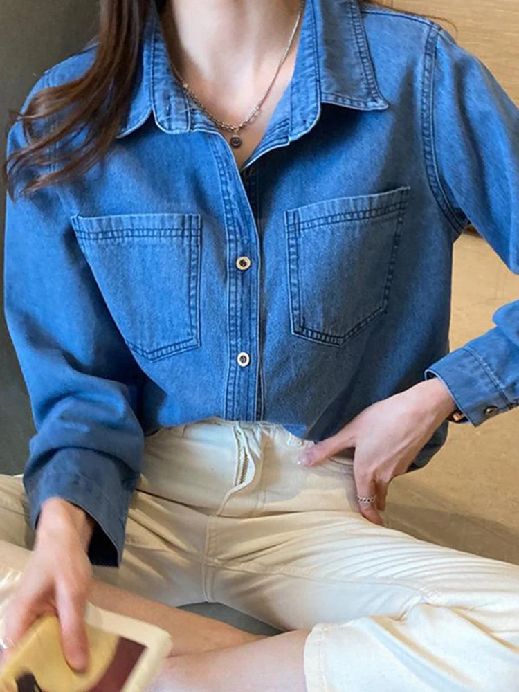 

Denim Coats Jacket For Women Womens Winter Lambswool Lining Quilted Hooded Plush Four-Pocket Button-Embellished Sherpa Jackets