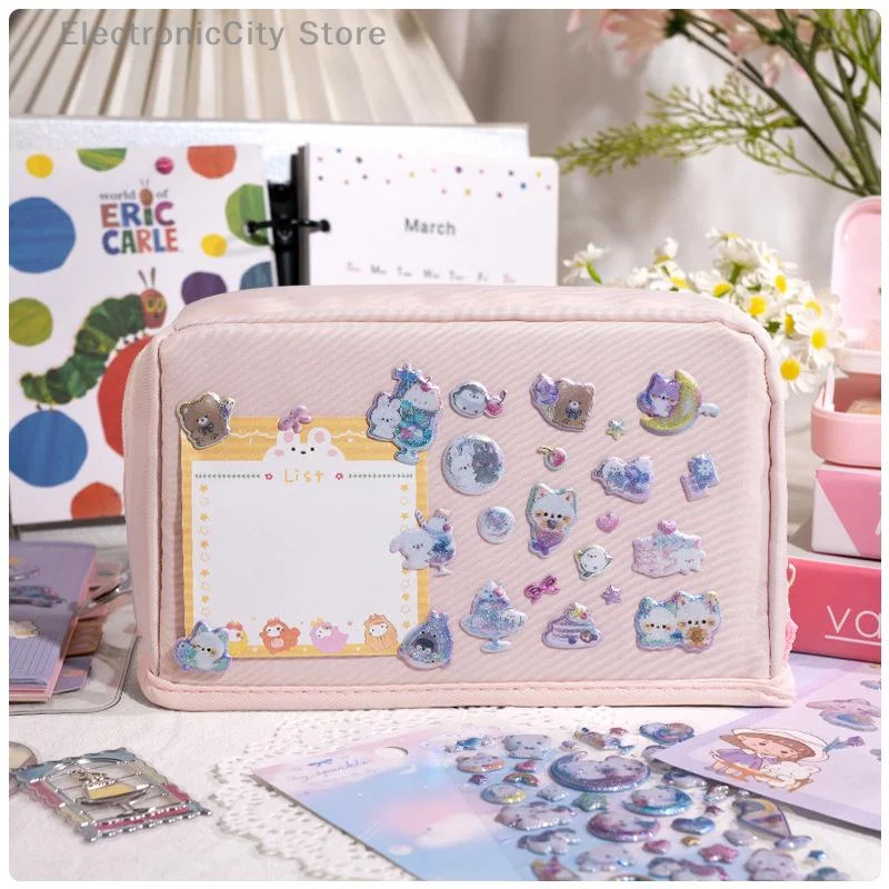 

1/2 Sheets Scrapbooking DIY Color Animals Flash Decor Stickers Gift Journaling Cute Stationery Diary Decals Candy