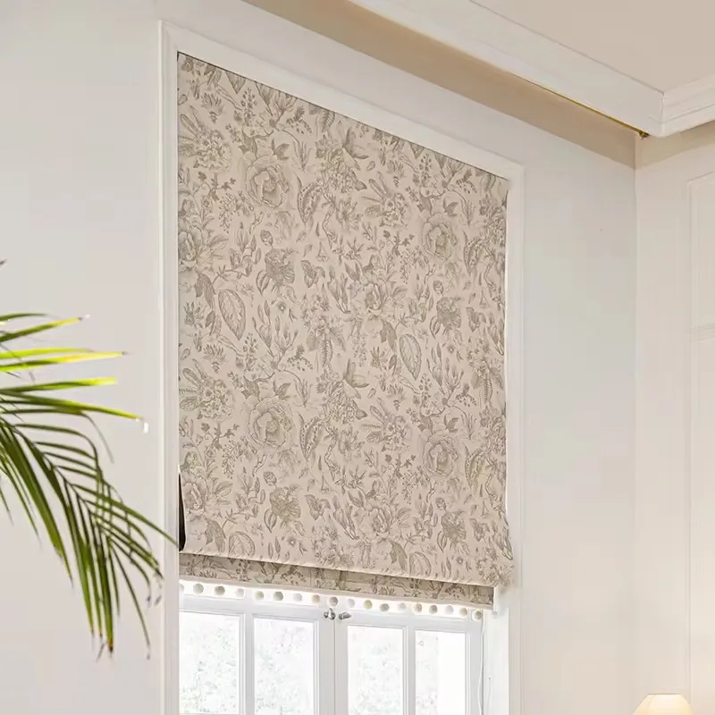 custom-french-lace-roman-window-curtain-roller-shading-elegant-blinds-shades-shutters