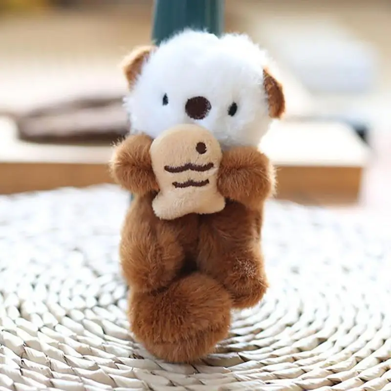 Animal Stuffed Doll Keyrings Soft Cuddly Stuffed Animal Keychain Purse Pendant Keychain Accessories Cute Animal Doll Keychain