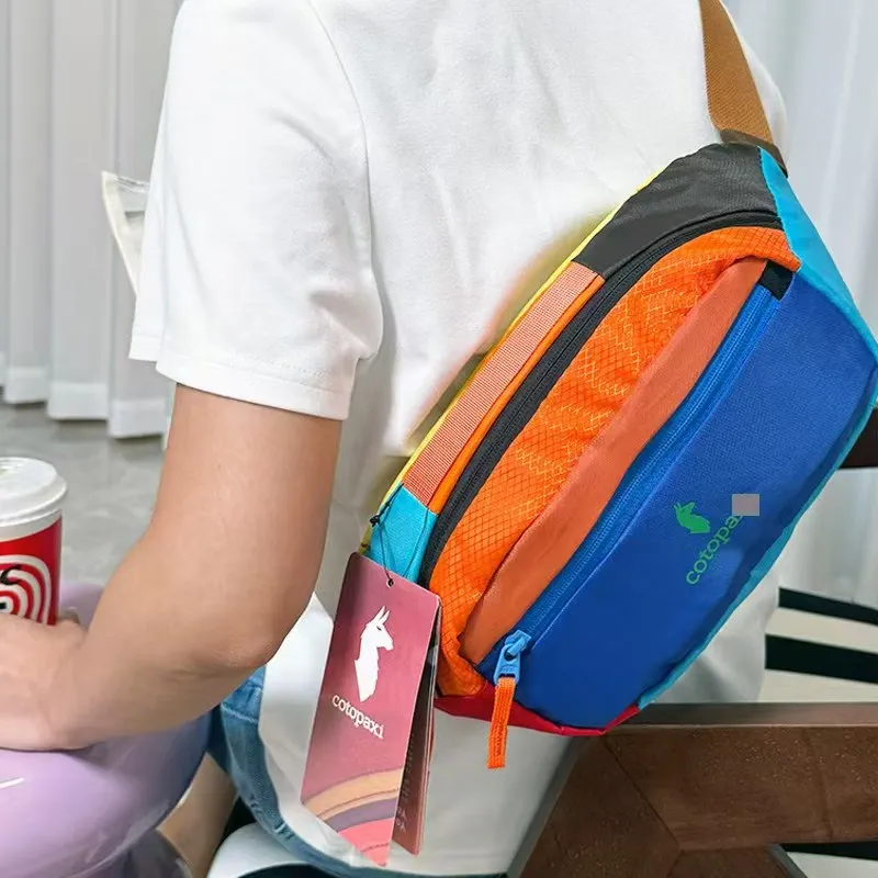 3L colorido elegante dopamina leve bolsa de cintura crossbody