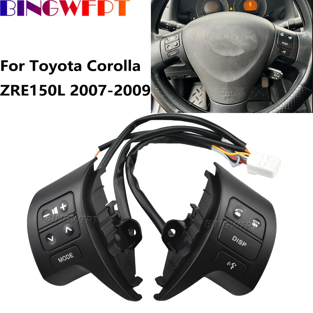 

Car Multifunction Steering Wheel Button For Toyota Corolla ZRE15 2007-2009 84250-02200 Telephone Volume Audio Control Switch