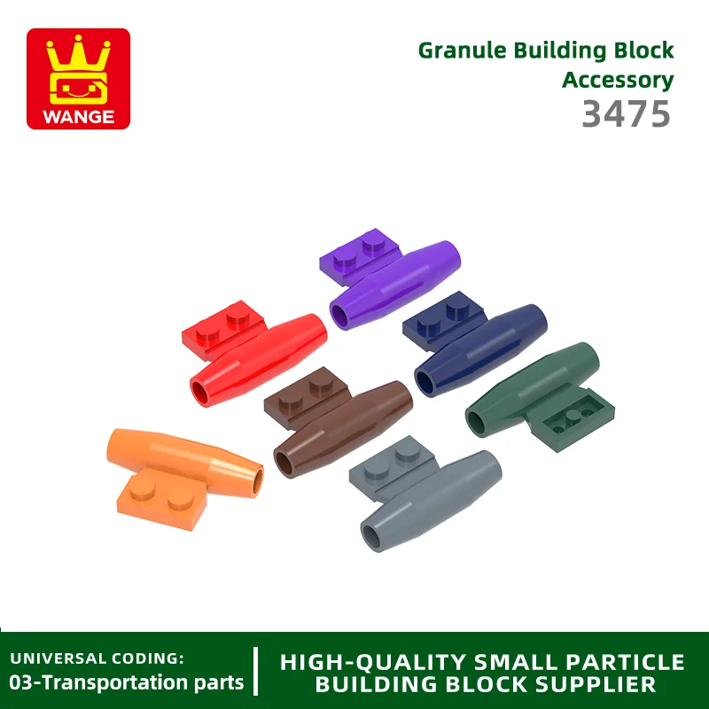 20 Pcs/lot 3475 Aircraft Engine Injector Block Moc Cylinder Color Accessories Compatible with Bricks DIY Children's Toy Box