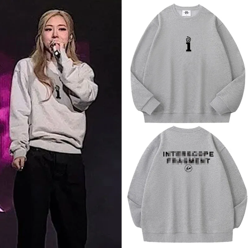 

Rose Concert Fleece Lined Pure Cotton Oversized Hoodie Women's Spring Autumn Winter Comfortable Cotton Sweatshirt
