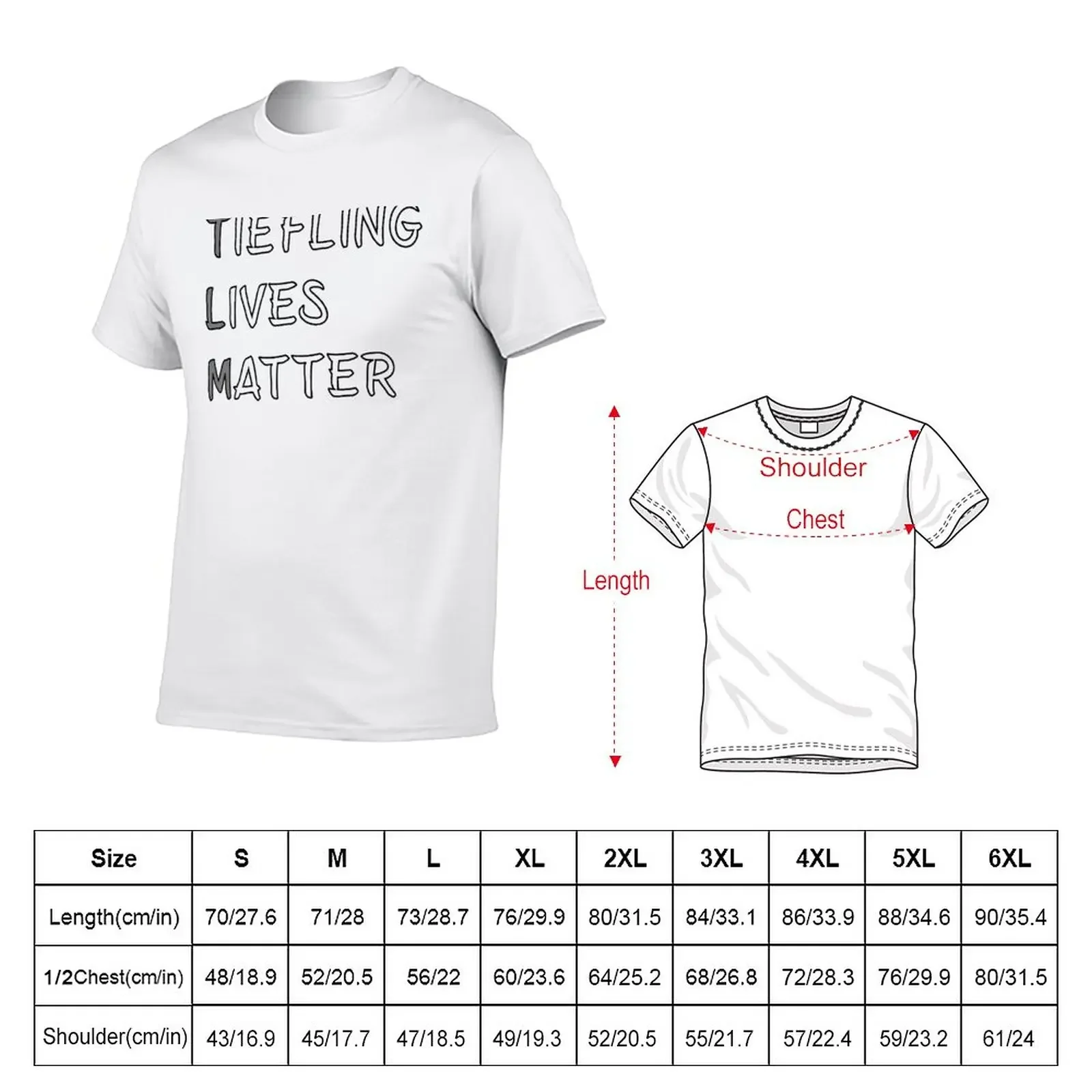 Tiefling Lives Matter Meme DND 5e Pathfinder RPG Role Playing Tabletop RNG T-Shirt oversizeds aesthetic clothes T-shirt men