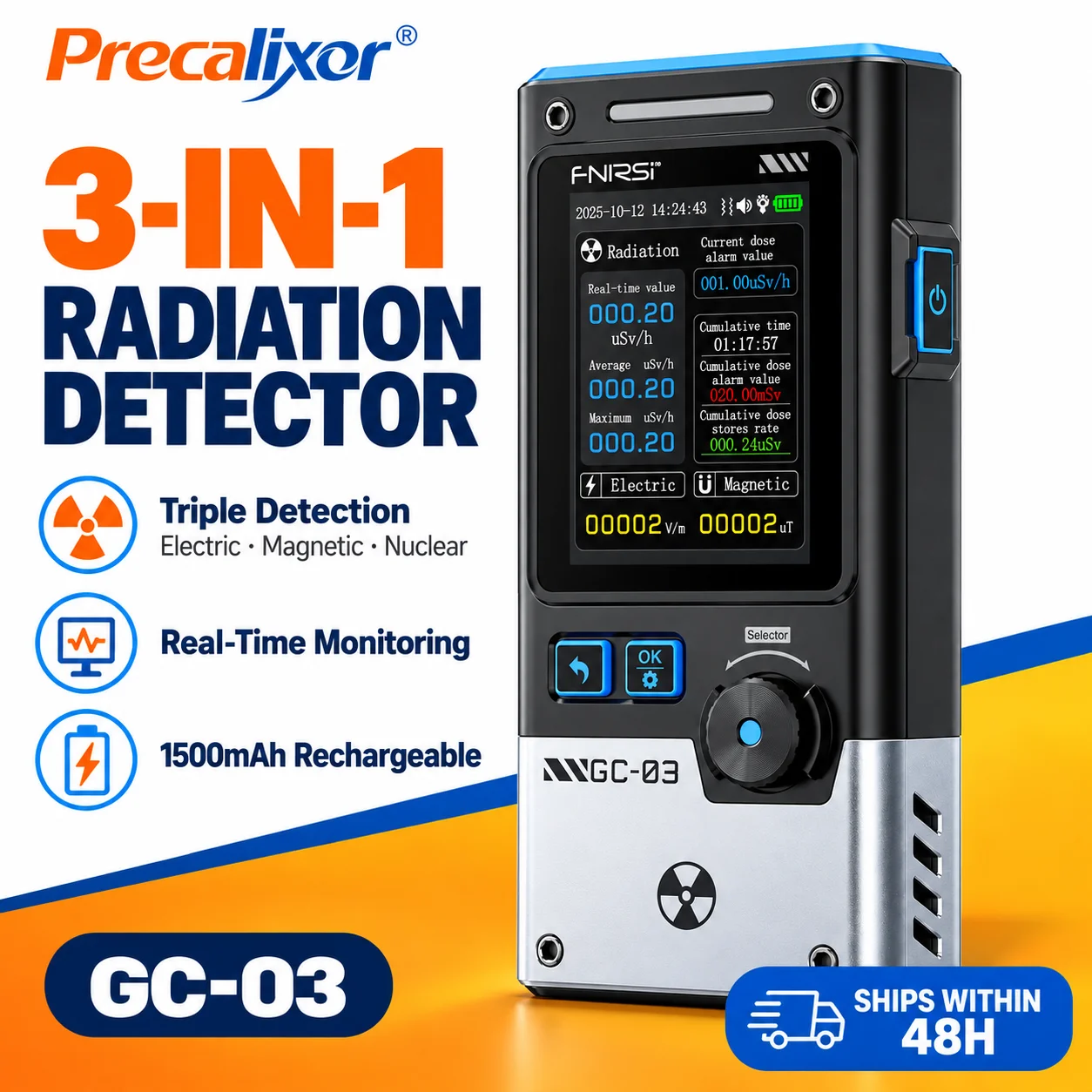 Intervalometer Timer - Contatore Geiger GC-03, rilevatore di radiazioni