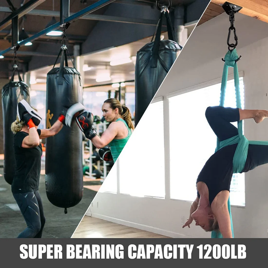 Ceiling Hook Hanging Chair 360° Rotate Swing Hanger 450KG Swing Suspension Hook for Punching Bag,Hammock,Yoga,Etc