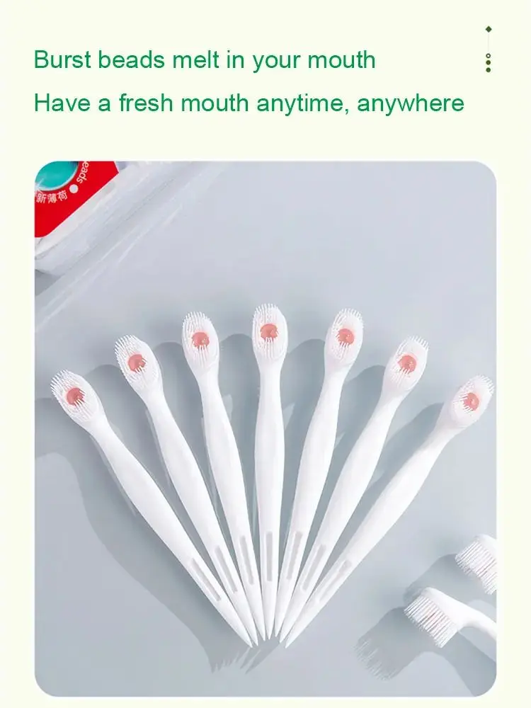 Toothpick Double-Headed Interdental Brush Disposable Floss Brush Teeth Cleaning Supplies Dentiscalprum Hygiene Tool