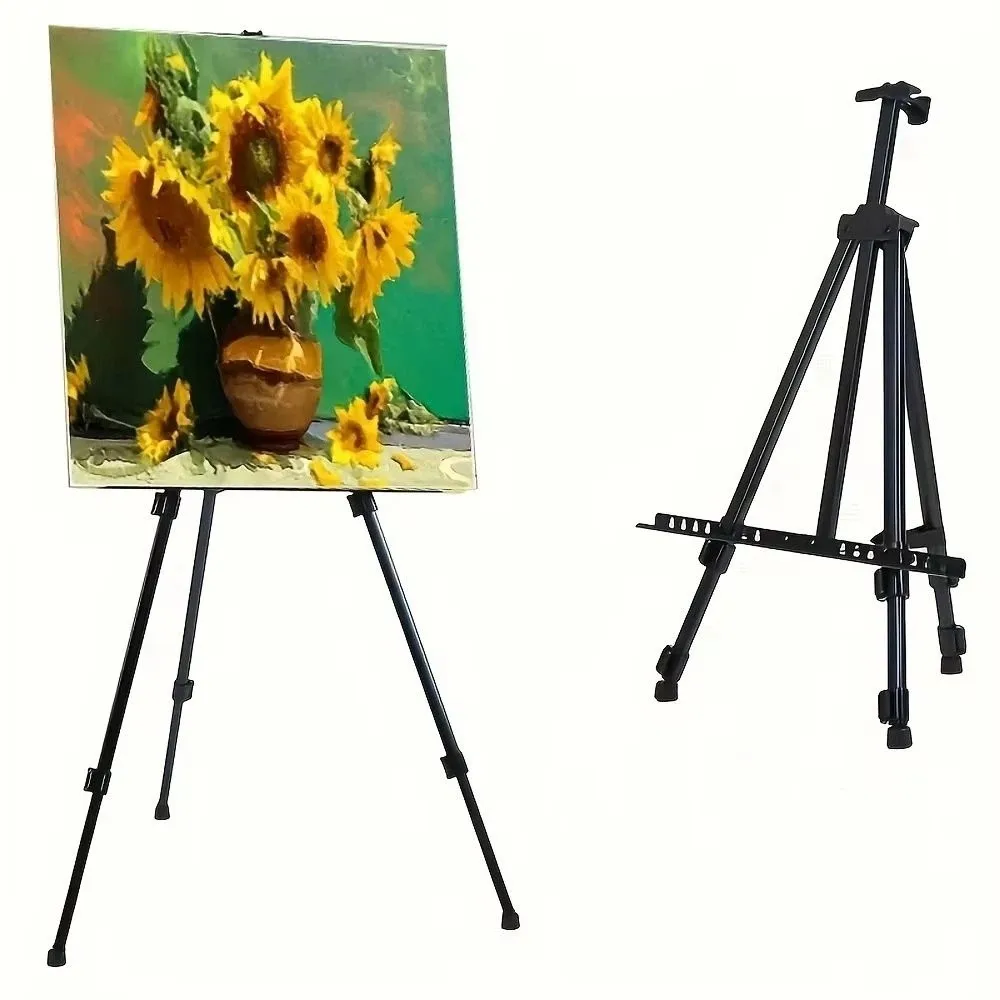 Art Supplies Portable Design Sketch Easel Folding Adjustable Height Stand Easel Versatile Durable Metal Easel Wedding Signs
