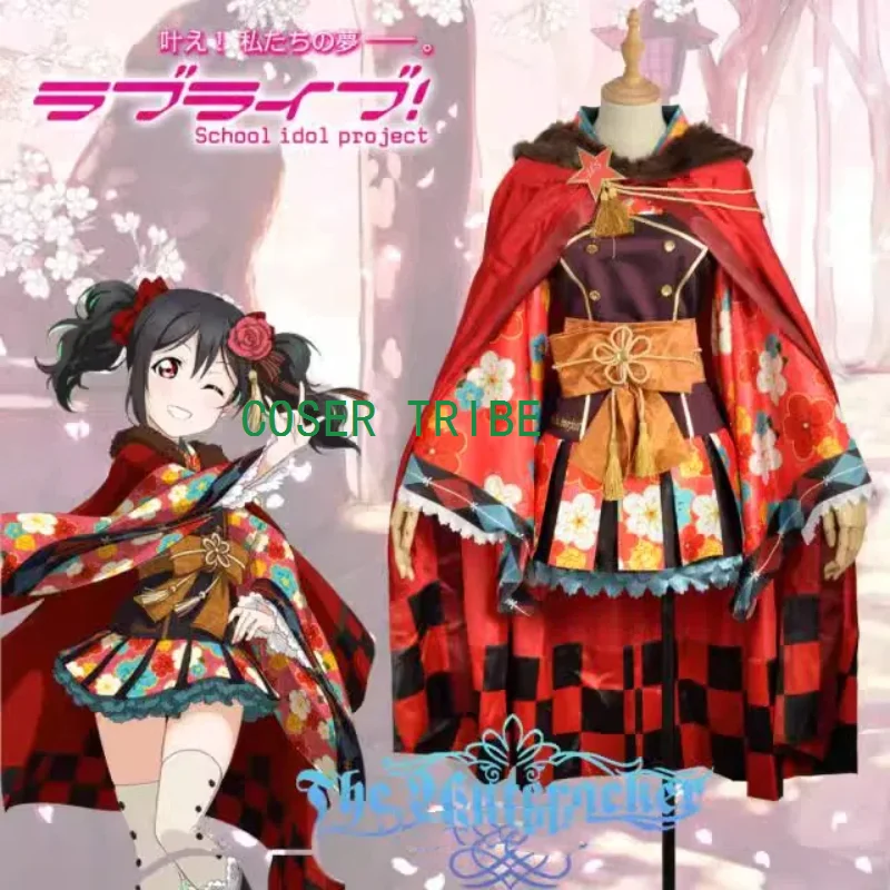 COSER TRIBE Lovelive Yazawa Nico Taisho Kimono Cosplay Costume Cos Game Anime Party Uniform Hallowen Play Role Clothes Clothing