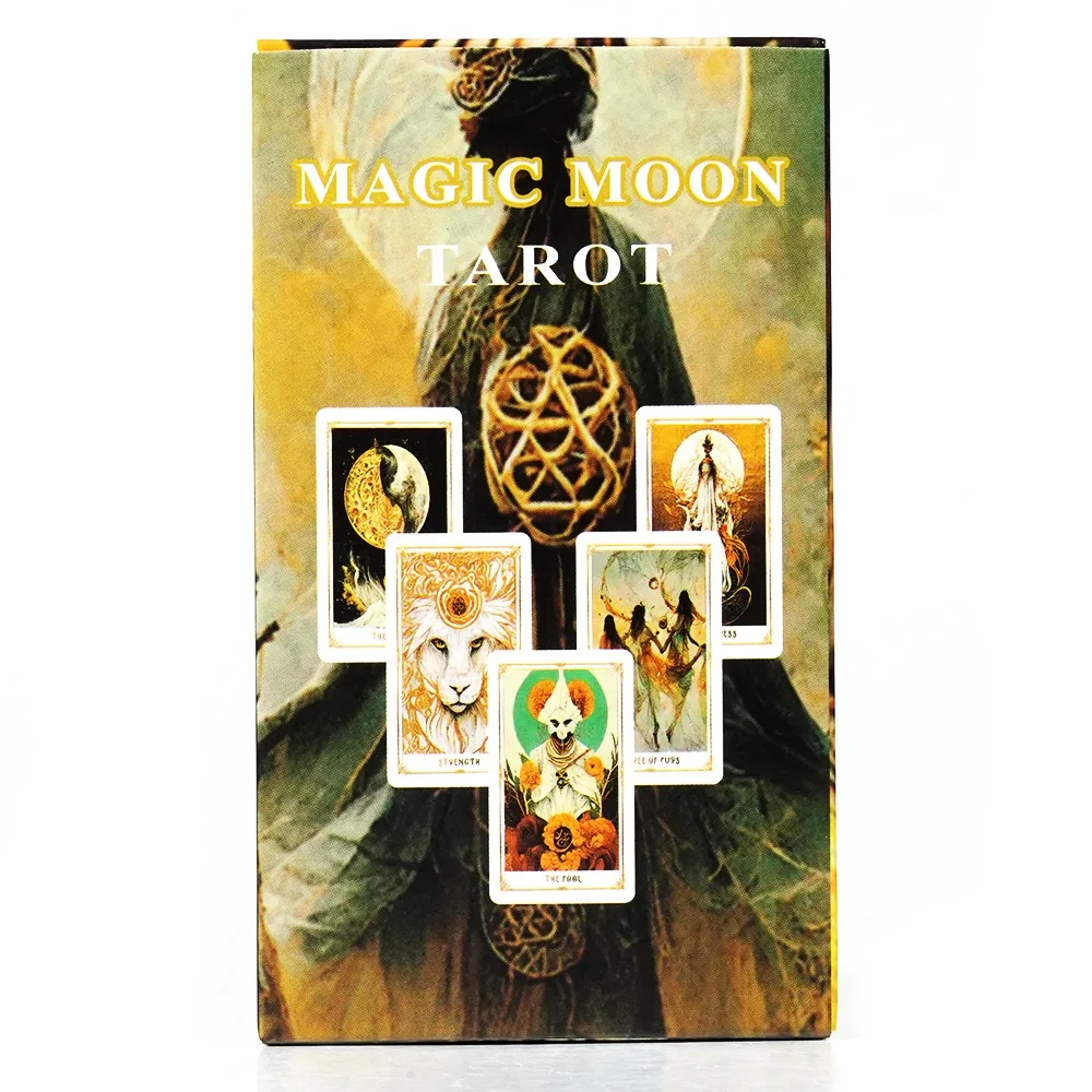 Magic Moon Tarot Deck 10.3*6 Cm 78 Tarot Cards Oracle Deck Divination Tools Artificial Intelligence The Radiance of The Moon